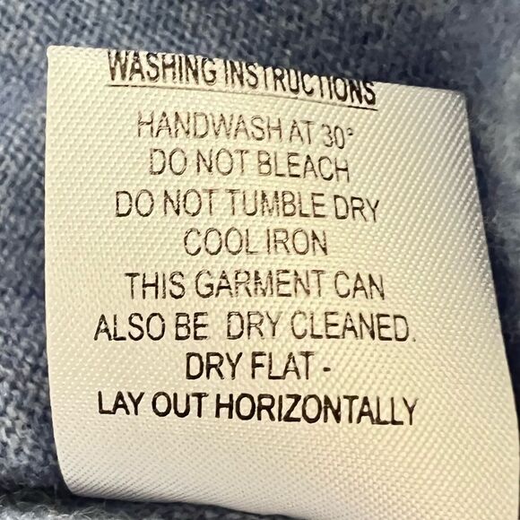 Alan Paine UK Cashmere Saddle Shoulder Sweater Size L - Picture 9 of 10